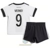 Maglia ufficiale Germania Timo Werner 9 Casa Mondiali 2022 per Bambino